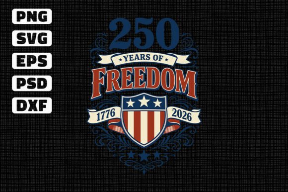 250 Years of Freedom Design: A Vintage Emblem for Modern Projects
