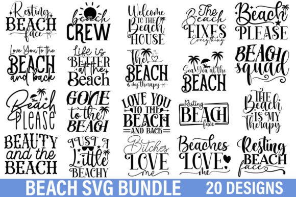 Beach SVG Bundle: Elevate Your Creative Projects
