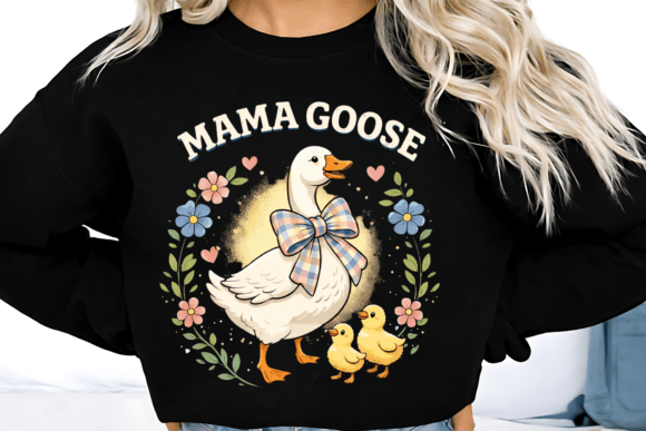 Charming Mama Goose PNG: A Design Asset for Heartfelt Projects
