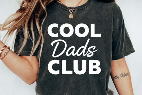 Cool Dads Club Text Design Png: A Modern Graphic Asset