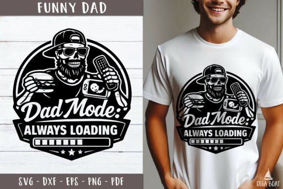 Dad Mode Always Loading SVG: A Humorous Design Asset