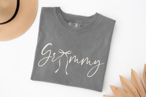 Elegant Grammy & Bow SVG Design for Creative Projects