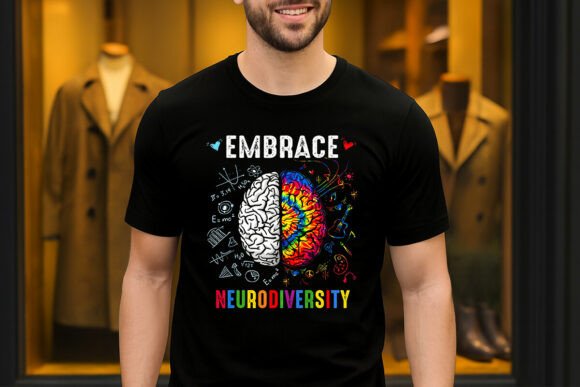 Embrace Neurodiversity Brain Design: A Visual Symphony of Logic and Creativity