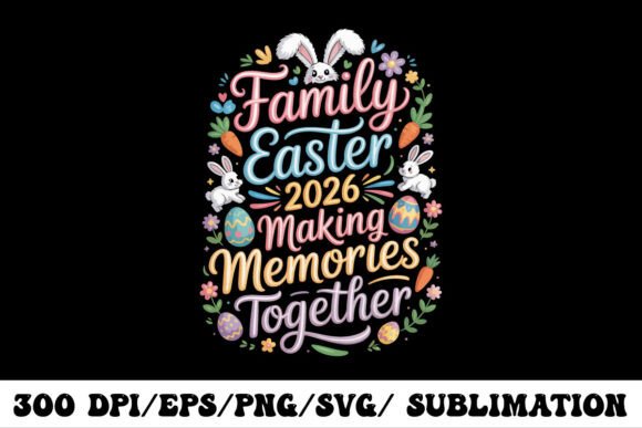 Family Easter 2026 SVG Design: Festive Visual Communication
