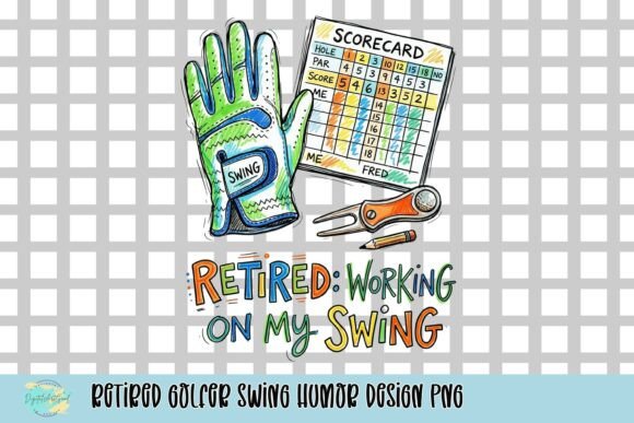 Humorous Golf Retirement PNG: Design Applications