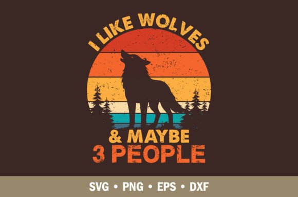 I Like Wolves Funny SVG Design: A Creative Asset for Modern Branding