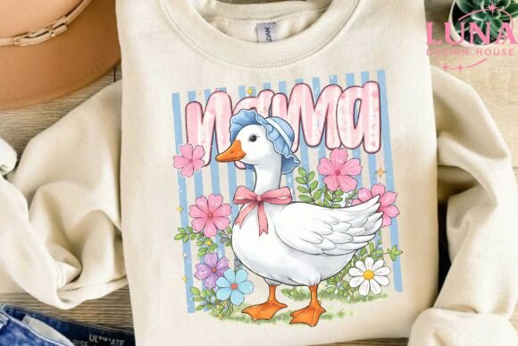 Mama Goose Floral PNG: A Designer's Sublimation Asset