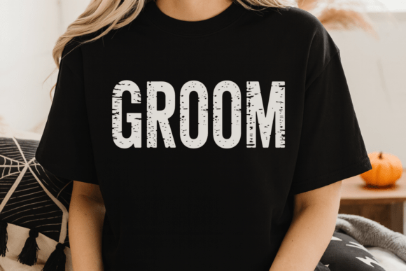 Wedding Groom Text Design PNG: Bold Typography for Celebration